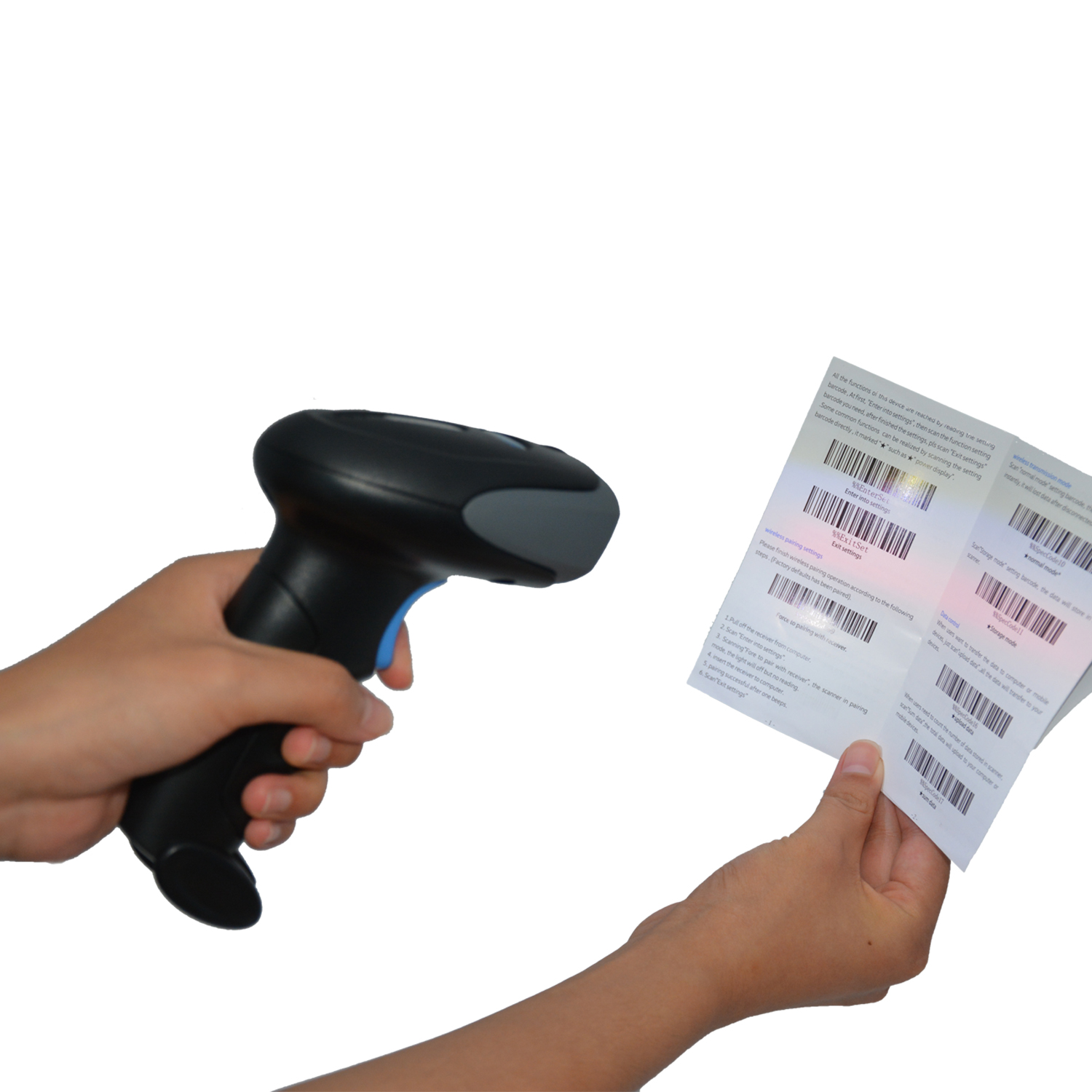2.4GHz ROHS Wireless 2D Barcode Scanner For Mobile Payment HM400S