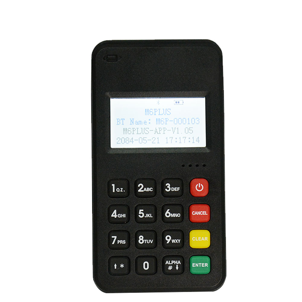 Android Mastercard Bluetooth WiFi Mobile Wireless Payment Terminal Mini MPOS M6 PLUS