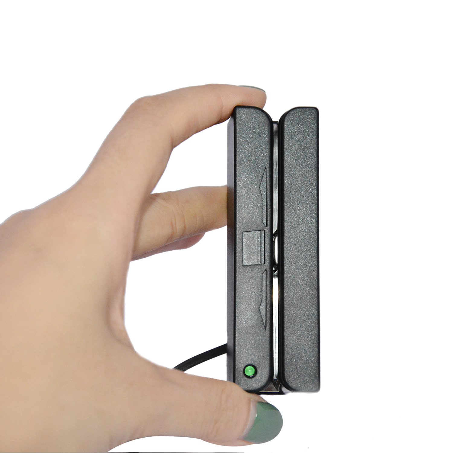 PS/USB 3 Tracks ISO7811 Mini Magnetic Card Reader HCC750U