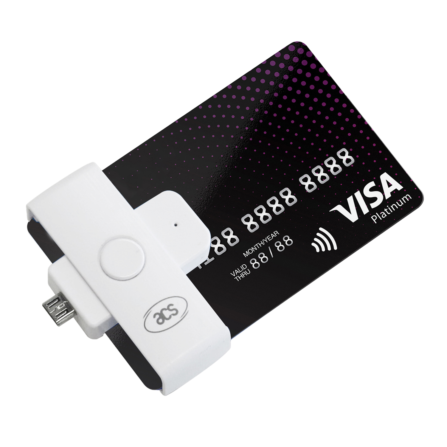 Best Micro USB ACS Contact Smart Card Reader For E-Banking ACR39U-ND