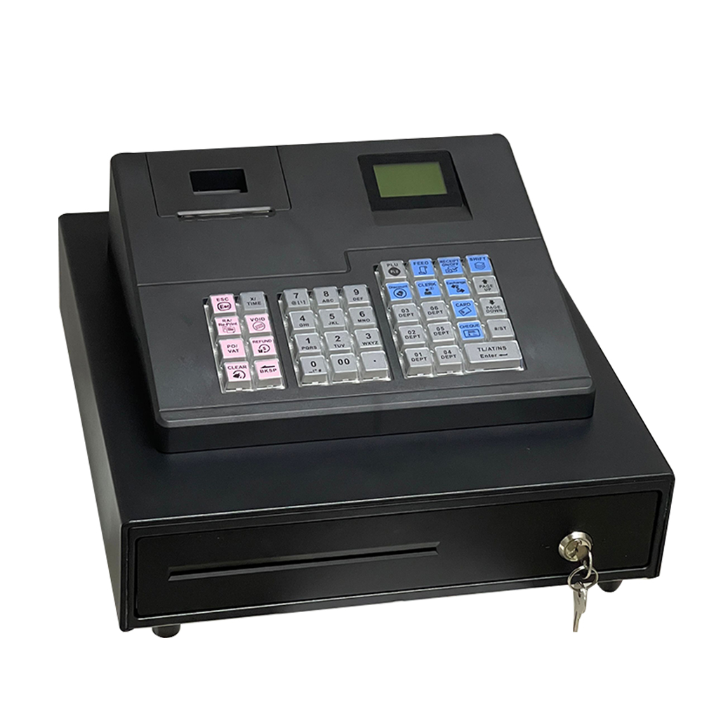 39 Keys RS232 USB Electronic Cash Register With 58mm Thermal Printer ECR600