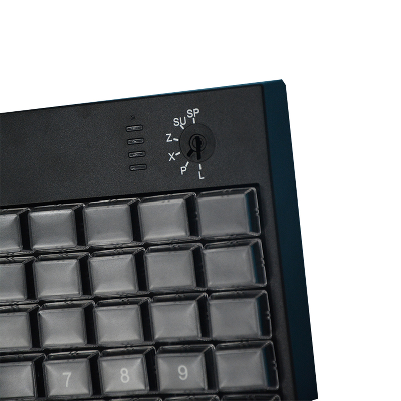HCCTG USB 84Keys POS Programmable Keyboard With Mag-Stripe Reader KB84 ...