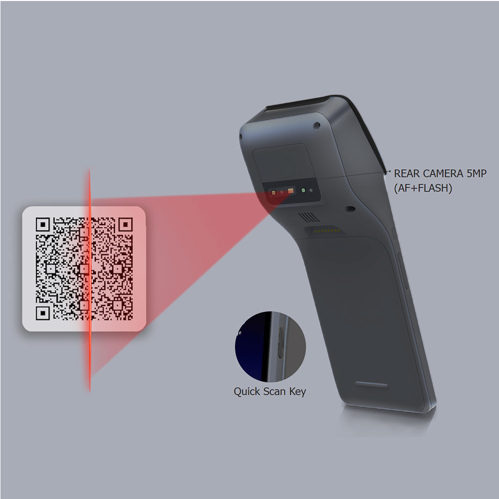 6 Inch 4G Android Smart POS Terminal With NFC And Fingerprint Z300