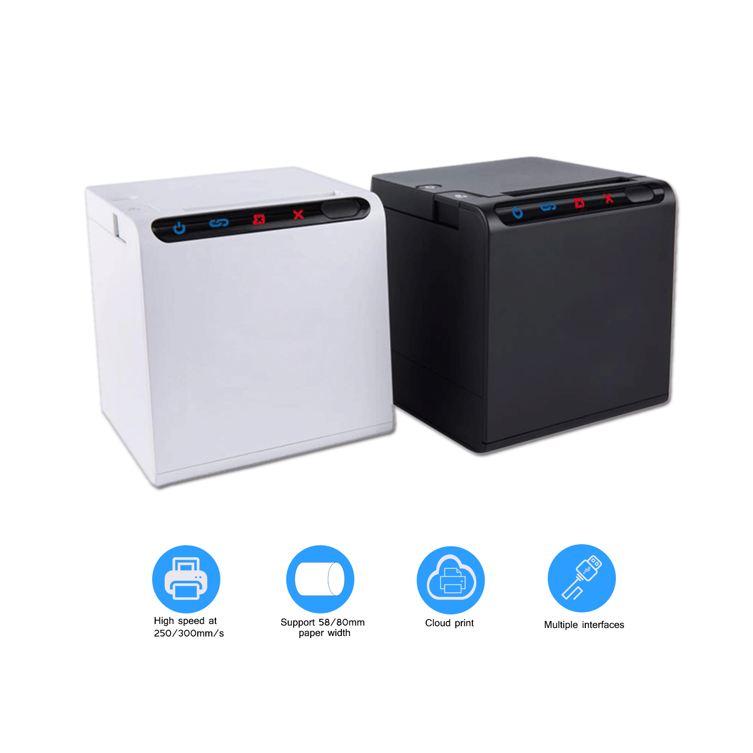 Best 58/80mm WiFi Cloud Bluetooth Thermal POS Printer For Retail Business POS80B