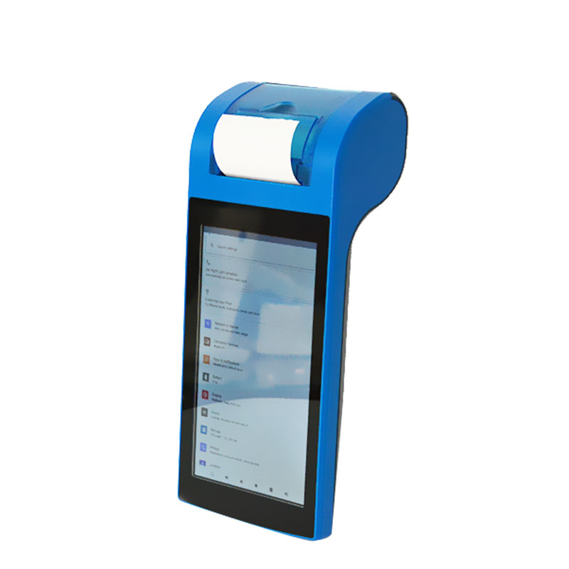 7 Inch Handheld Android POS Terminal With 58mm Printer Z130