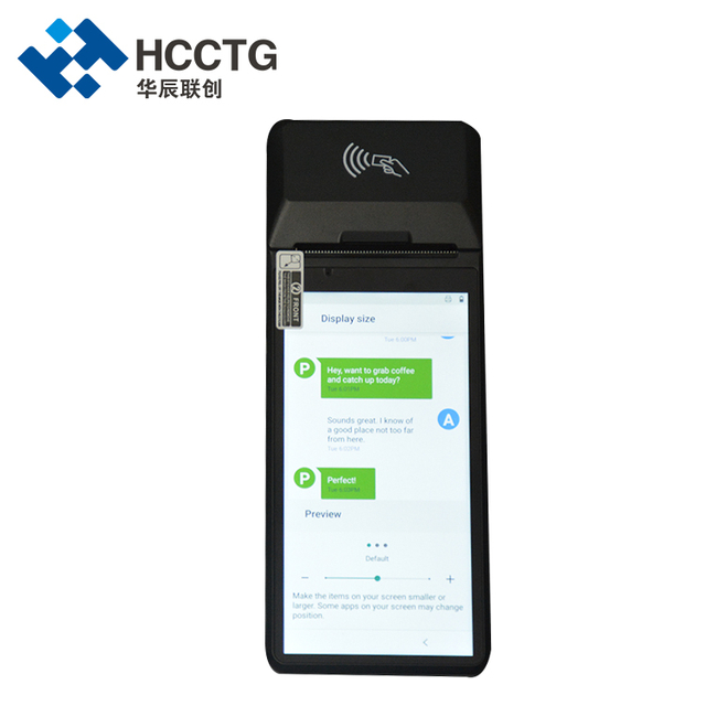 NFC Android 10.0 Fingerprint Handheld Smart POS Machine With Printer Z300