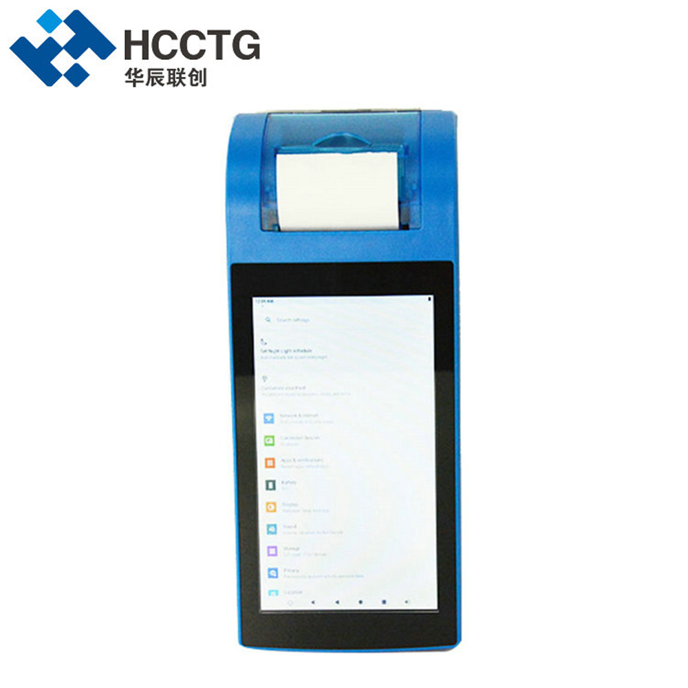 HCCTG 4G Bluetooth Android 10 Mobile POS Terminal With Barcode Scanning Z130