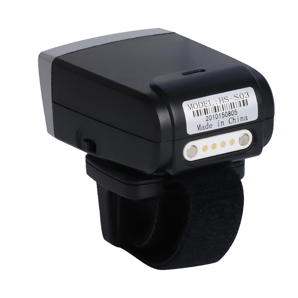 Mini Bluetooth Finger Ring 2D QR Barcode Scanner HS-S03