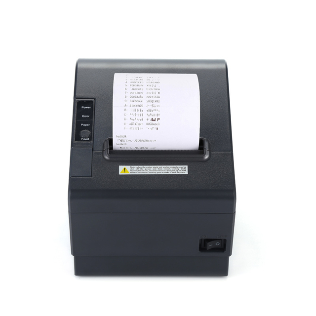POS802 384 dots/line Bluetooth USB 80mm Thermal POS Receipt Printer With Cutter