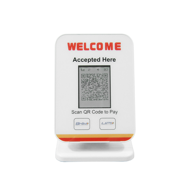 WiFi LCD Display 2D Barcode Desktop Payment SoundBox for Audio Confirmation Z10-B