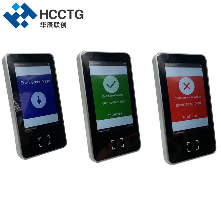 5 Inch EU Digital Health Pass Scanner Machine For European Travel Certificate HS-600