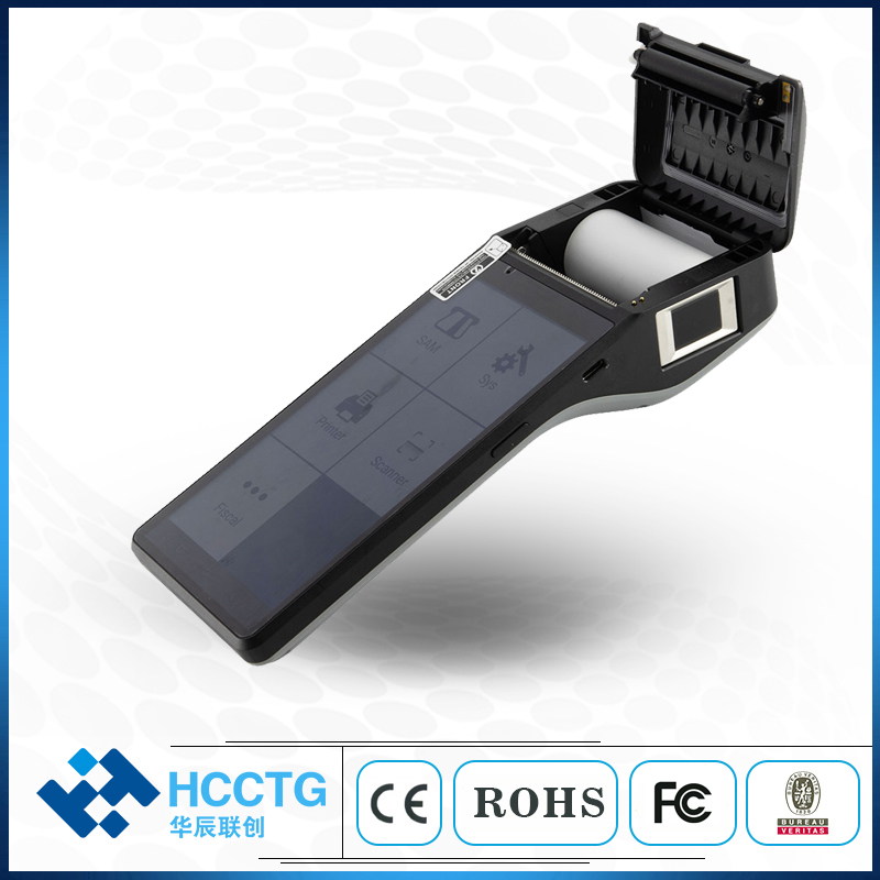 HCCTG 4G NFC 6 Inch Android POS Machine With 58mm Thermal Printer Z300