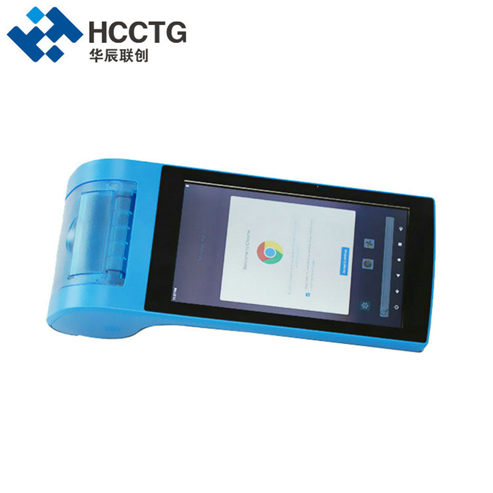 HCCTG 4G Bluetooth Android 10 Mobile POS Terminal With Barcode Scanning Z130