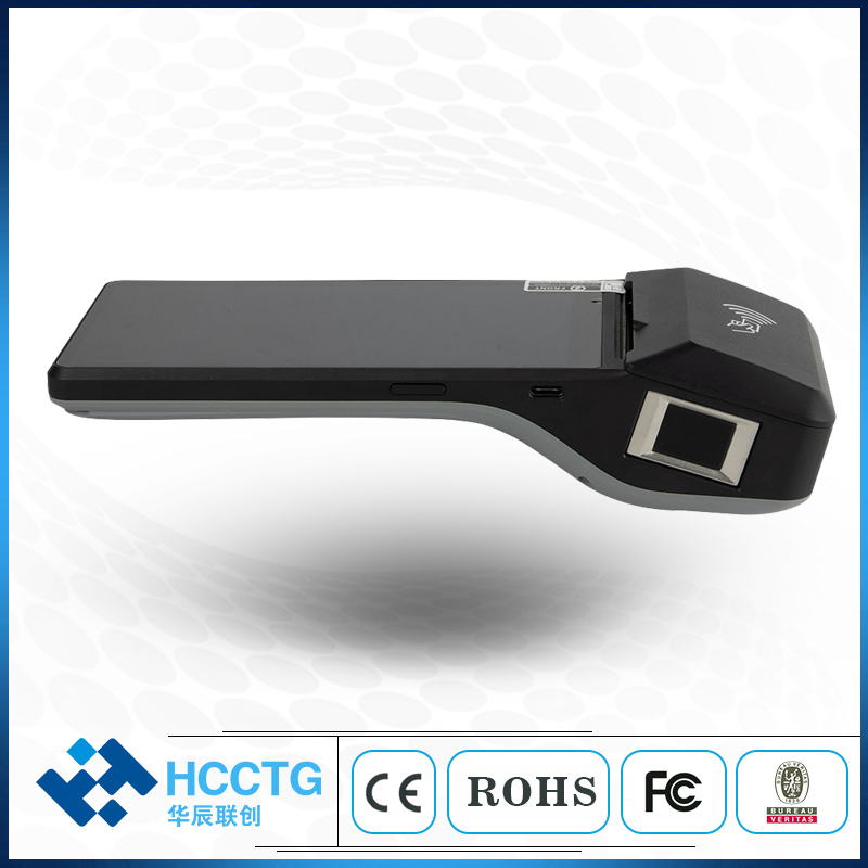 HCCTG 4G NFC 6 Inch Android POS Machine With 58mm Thermal Printer Z300