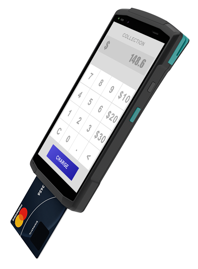 5.7 Inch EMV 4G Bluetooth Mobile Payment Smart POS Terminal HCC-CS20