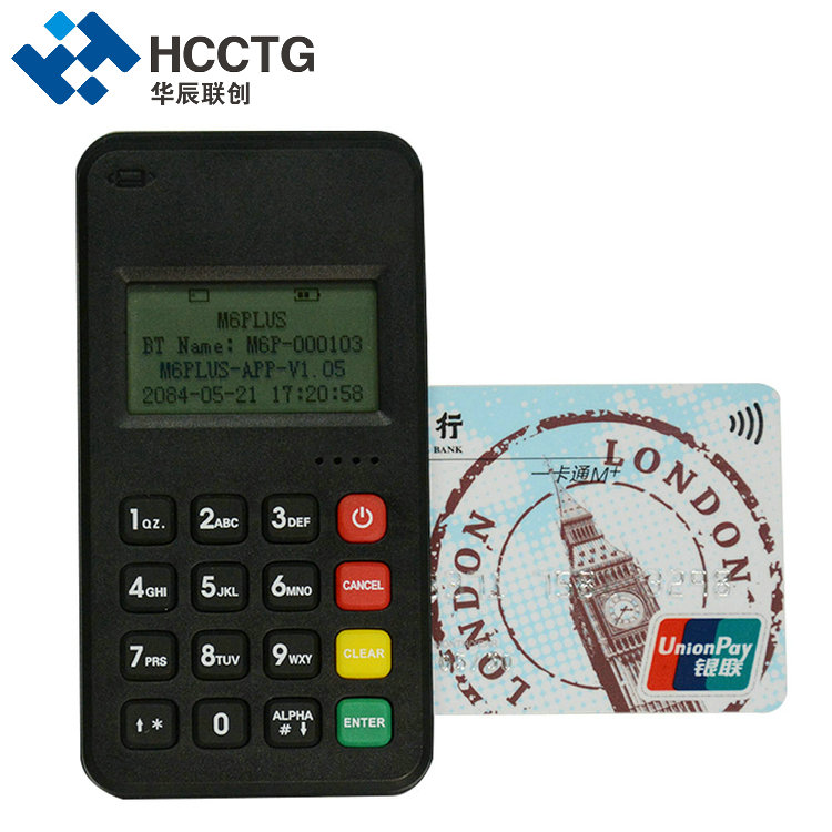 HCCTG Bluetooth 3 In 1 Card Payment Reader Mobile POS M6 PLUS