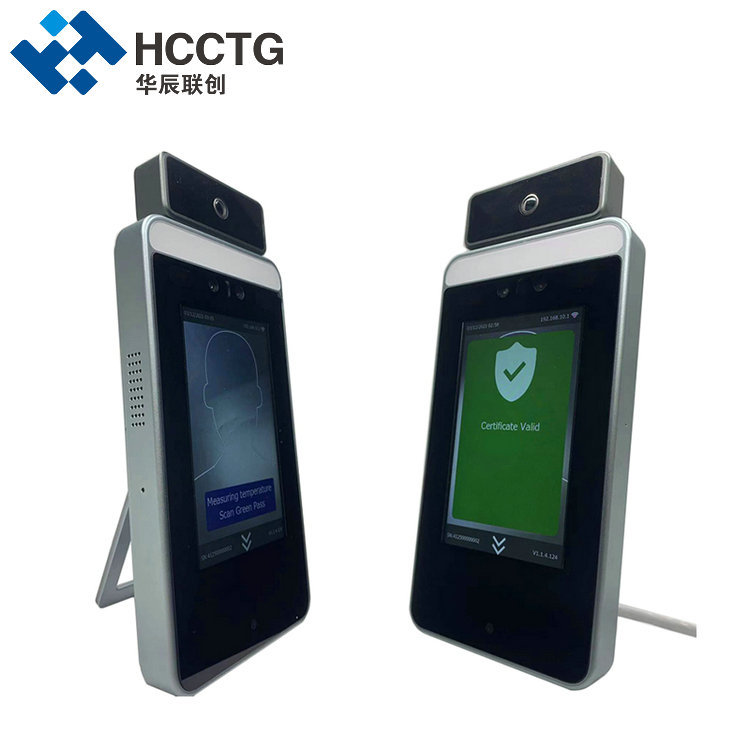 Linux System Face Temperature Measurement EU Health QR Code Scanning HS-640