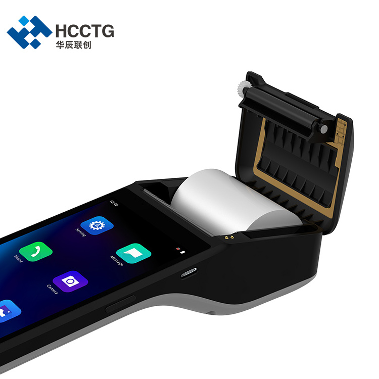 HCC GMS 6 Inch NFC Handheld Android 10.0 POS Machine With 58mm Thermal Printer Z300