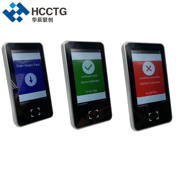 EU Digital Green Pass QR Code Scanner Health Code Access Control HS-600