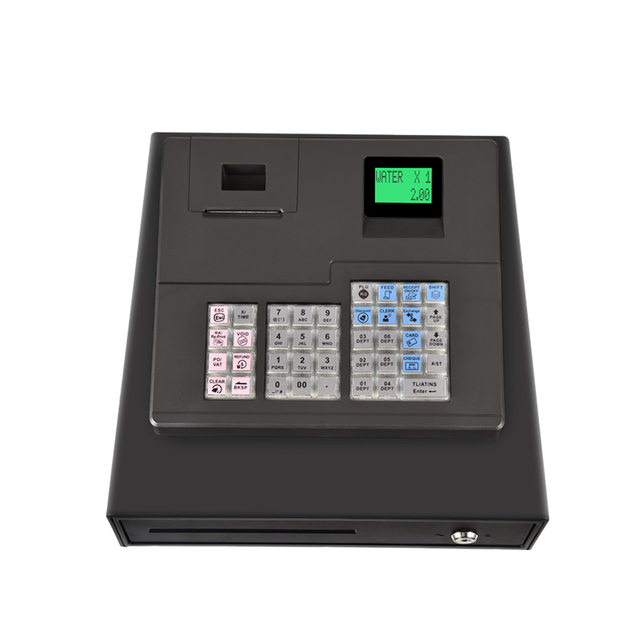 39 Keys RS232 USB Electronic Cash Register With 58mm Thermal Printer ECR600