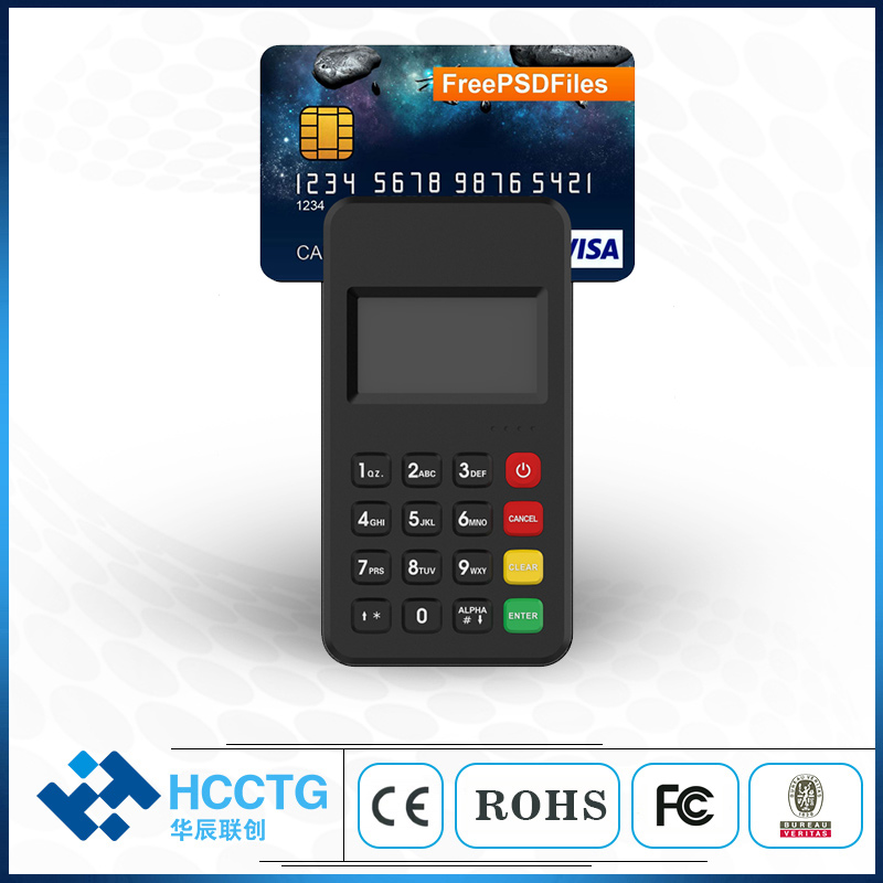 HCCTG Bluetooth EMV PCI 3 In 1 Mobile Payment Terminal MPOS M6 PLUS