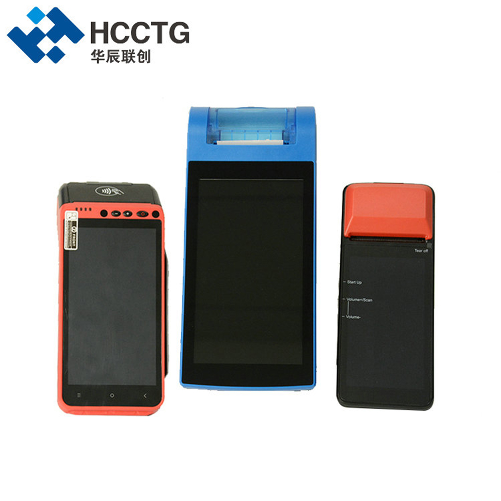 7 Inch Handheld Android POS Terminal With 58mm Printer Z130