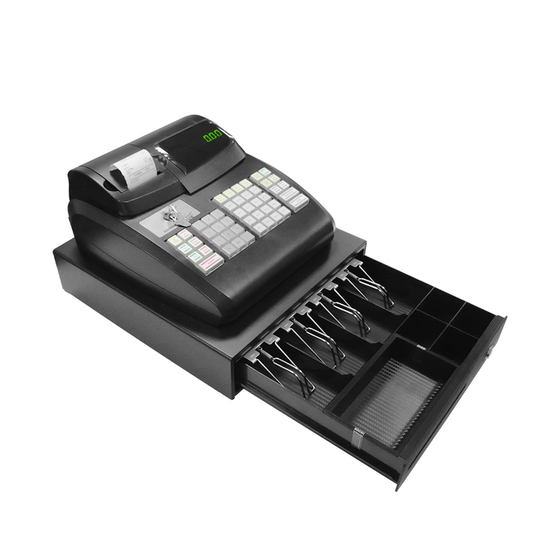 Programmable Register ARM7 48keys Programmable Electronic Cash Register With Cash Drawer ...