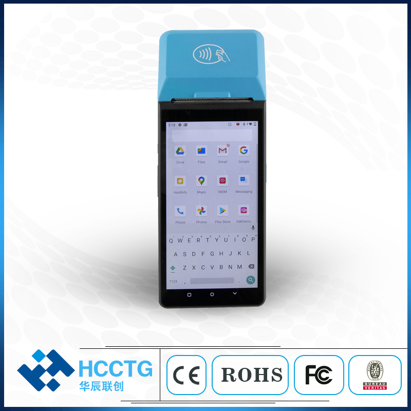 HCCTG 4G NFC 6 Inch Android POS Machine With 58mm Thermal Printer Z300