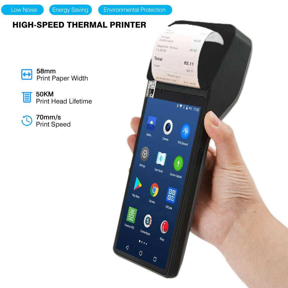 6 Inch 4G Android Smart POS Terminal With NFC And