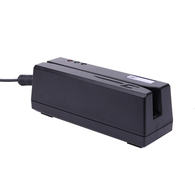 USB HID Three Tracks Magstripe Card Reader Writer HCC900S