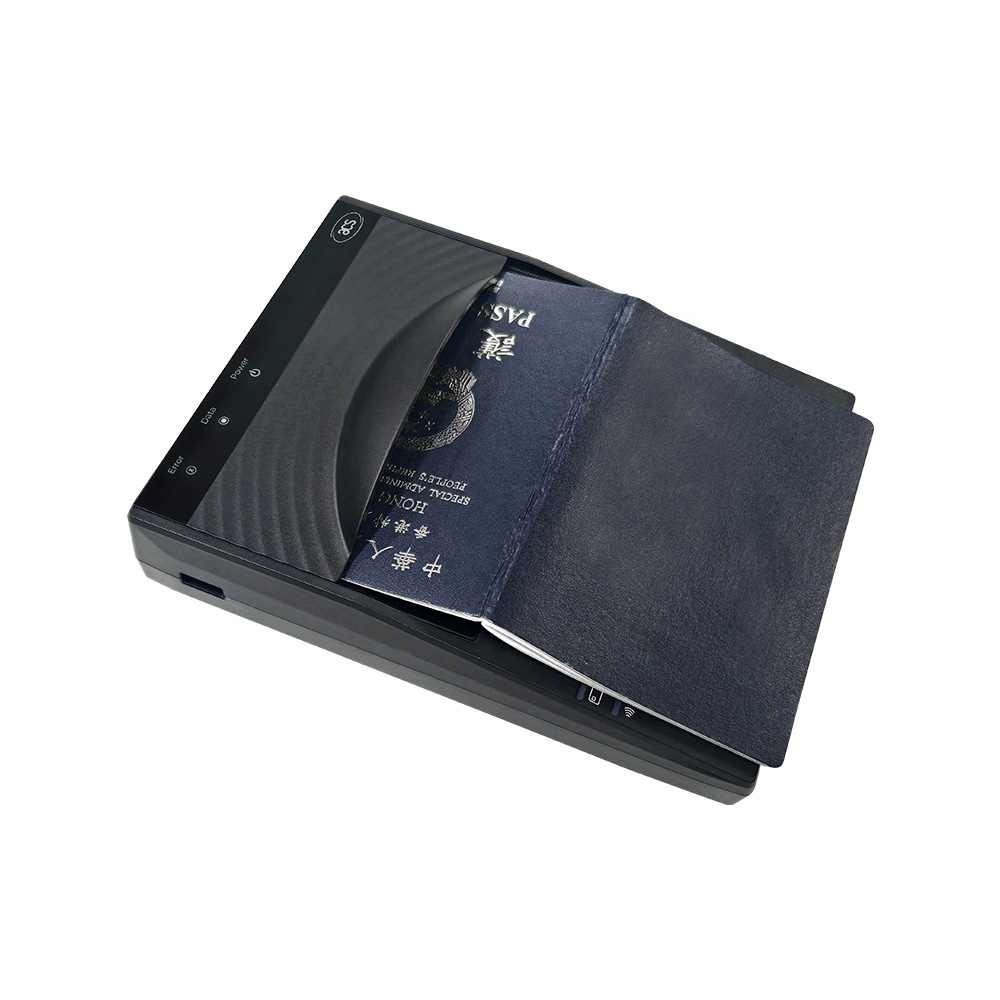 Half-page RFID ID QR OCR MRZ Scanner E-passport Reader AIR60U