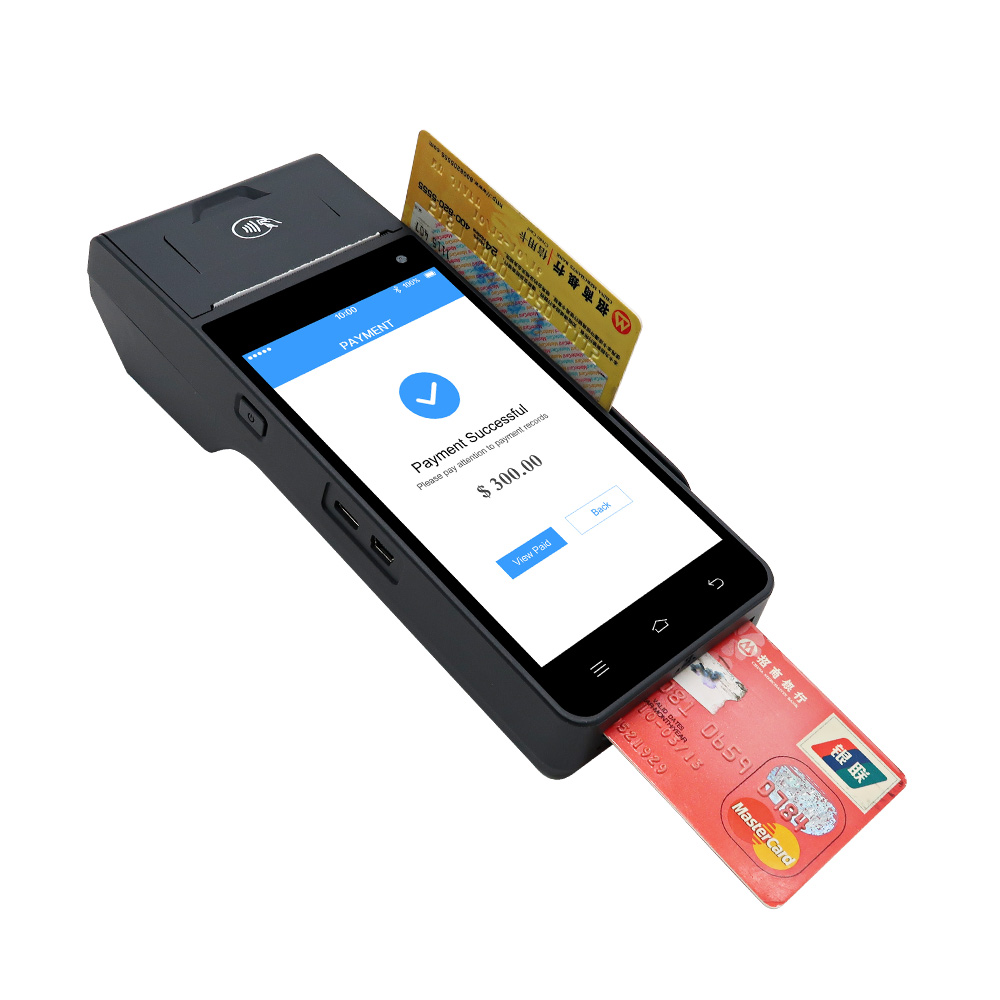 5 Inch 4G Android 12 Card Reader Handheld POS With Printer HCC-Z90