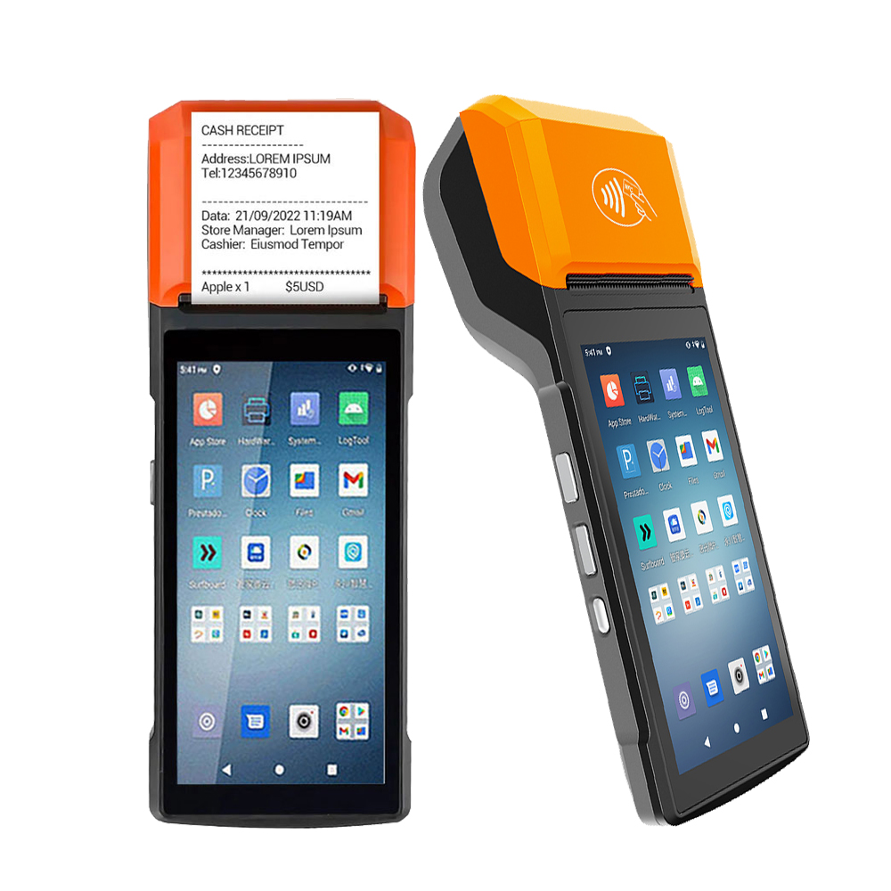 HCCTG NFC GPS 4G Android 14 Smart Mobile Terminal with 58mm Printer R330 Plus