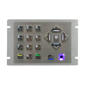Adjustable Backlight Programmable Audio Navigation POS Keyboard for ATM Kiosk AKB20