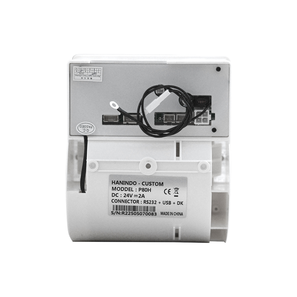 CUSTOM 3 Inch Embedded 2d Barcode Panel Mount Thermal Printer with Auto-cutter P80H