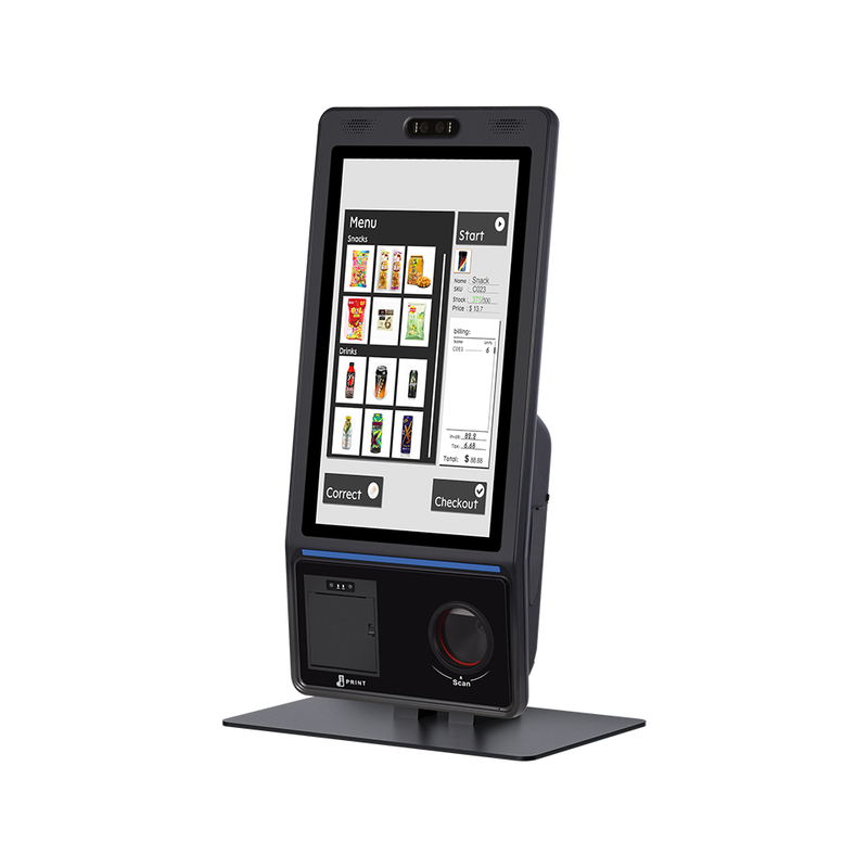 21.5 Inch Standing Android/Windows Self-Service Order Payment Kiosk Terminal with Printer QR Code Reader HCC-HM2000