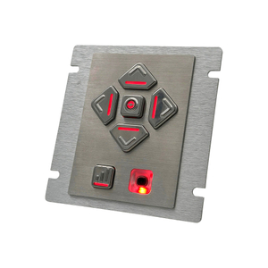 6 Keys Programmable Backlit Braille ADA DDA Audio Navigation Keyboard for POS Kiosks AKB10