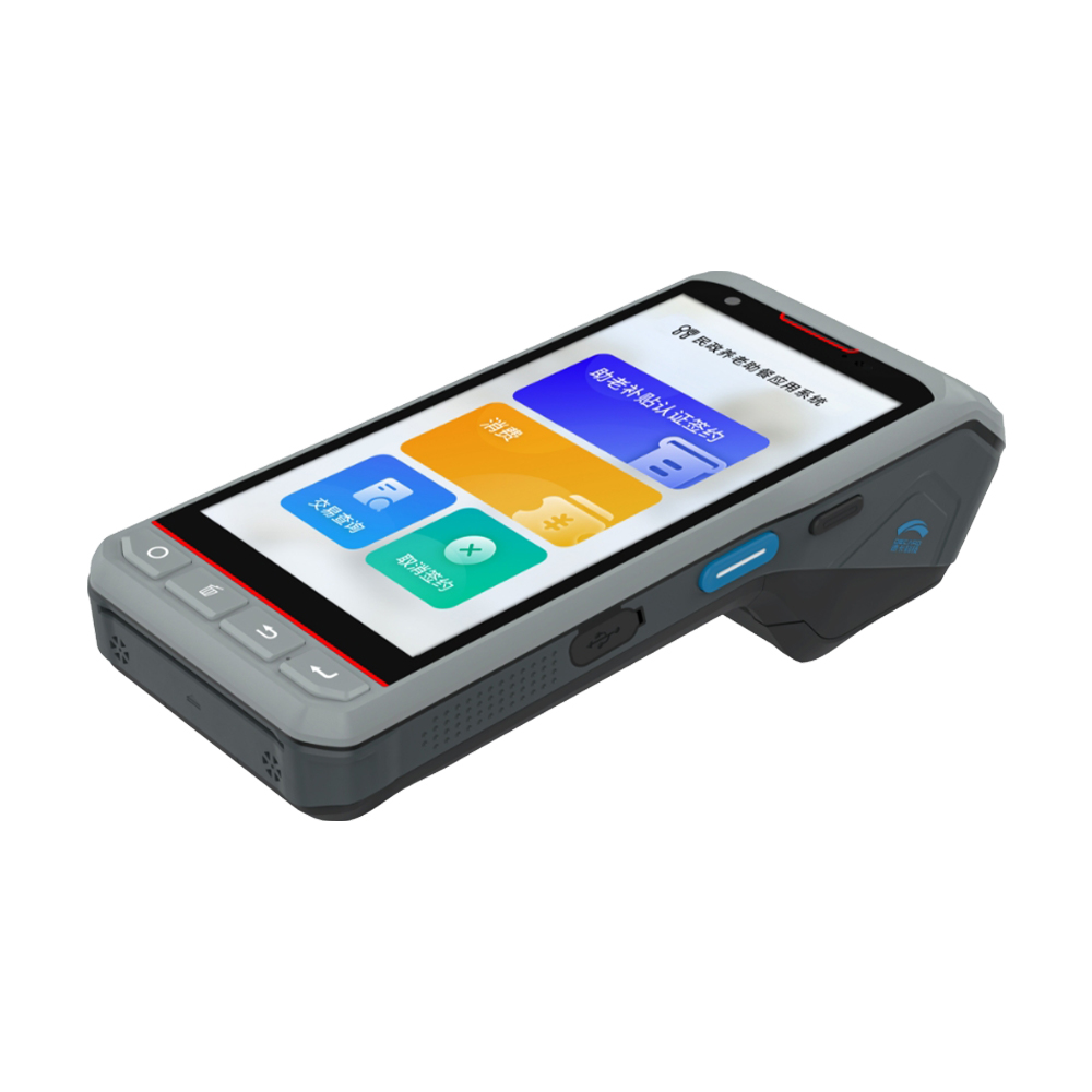 Android 10 Handheld Bus Ticket Terminal Portable NFC Smart Card Payment Machine with 58mm Printer P10