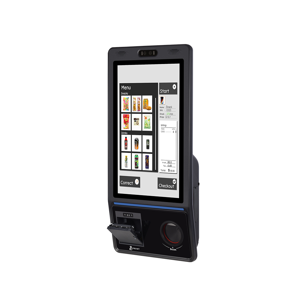 21.5 Inch Standing Android/Windows Self-Service Order Payment Kiosk Terminal with Printer QR Code Reader HCC-HM2000