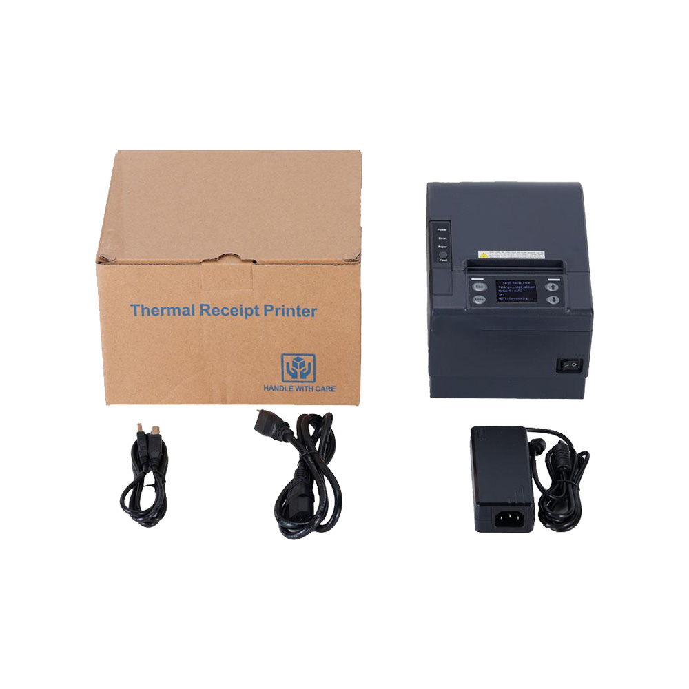 3 Inch USB/ LAN/ Bluetooth/ WIFI Thermal Receipt Cloud Printer with DHCP Server HCC-POS830