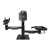 Metal Height Adjustable Vesa Mount POS Tablet Pole Stand 360 Degree Swivel Retail Mount PS-40