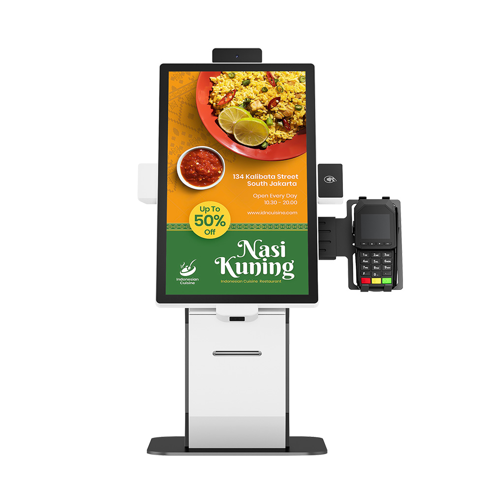 Self Service Ordering Payment 15.6 Inch Innovative Self-service All-in-One Touch Screen Kiosk HSK-SA15(HSK-SW15)