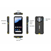 H68T Android 14 Rugged Handheld PDA with 6.56 Inch Display IP68 Protection 4G NFC and Optional Barcode Scanner