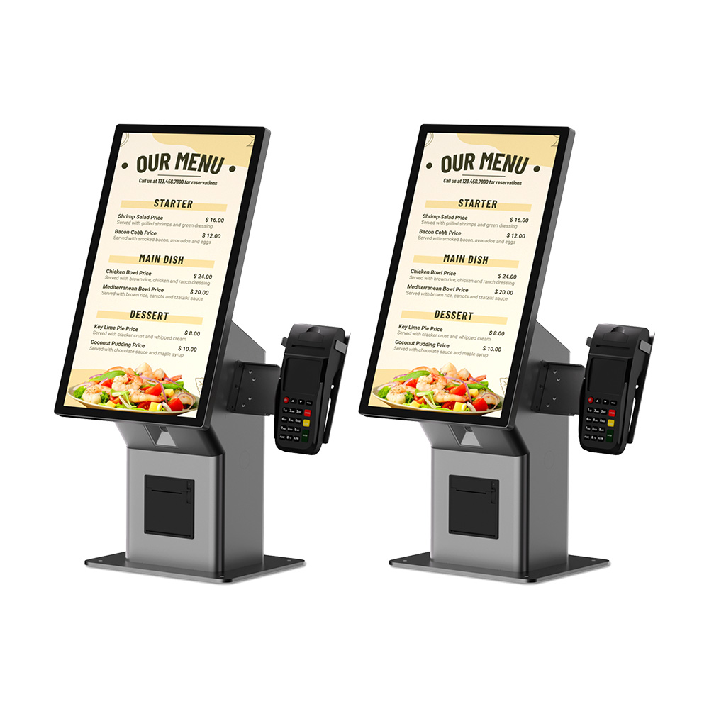21.5 Inch Touch LCD Ordering Self Checkout Kiosk Machine for Shopping Mall HSK-KA21(HSK-KW21)