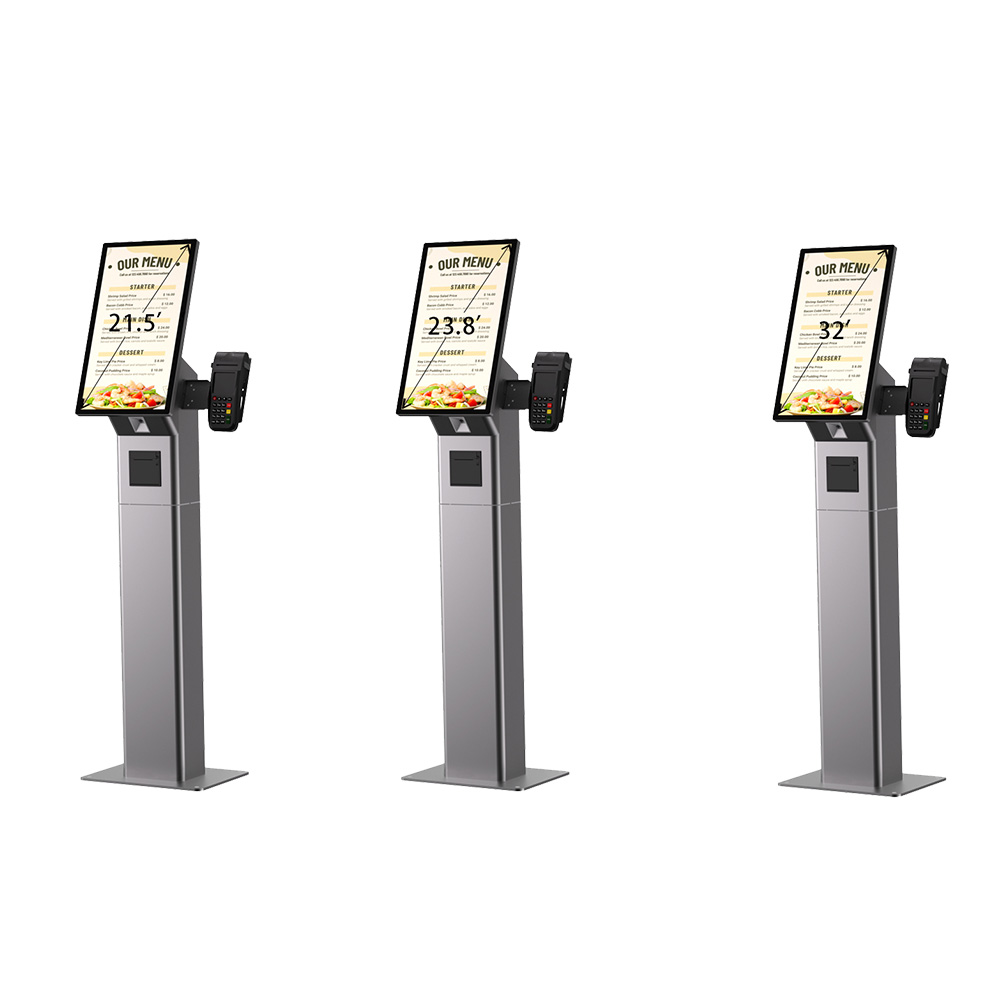 21.5 Inch Touch LCD Ordering Self Checkout Kiosk Machine for Shopping Mall HSK-KA21(HSK-KW21)